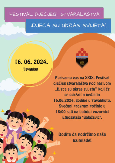 XXIX. Festival dječjeg stvaralaštva Djeca su ukras svijeta