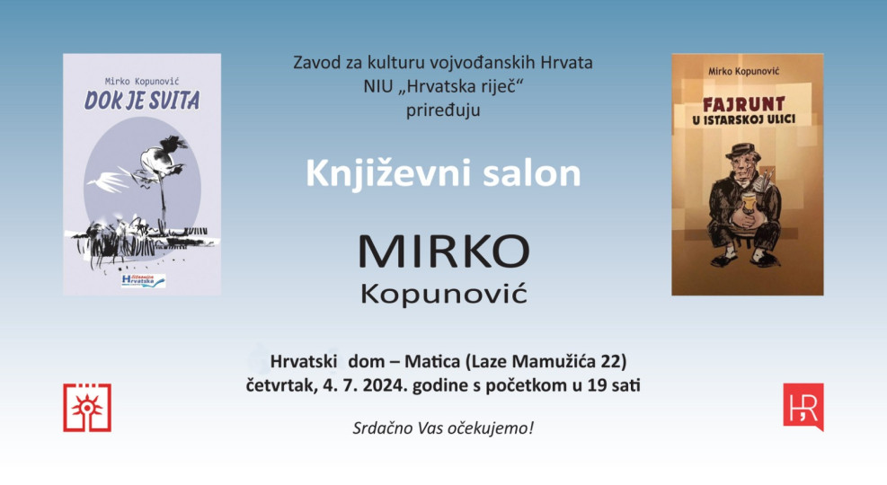 Književni salon s Mirkom Kopunovićem