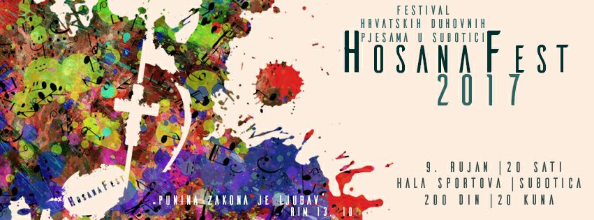 HosanaFest 2017 najava