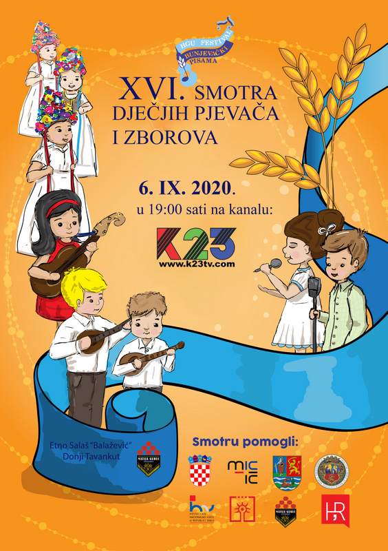 Plakat za smotru dječjih pjevača i zborova 2020