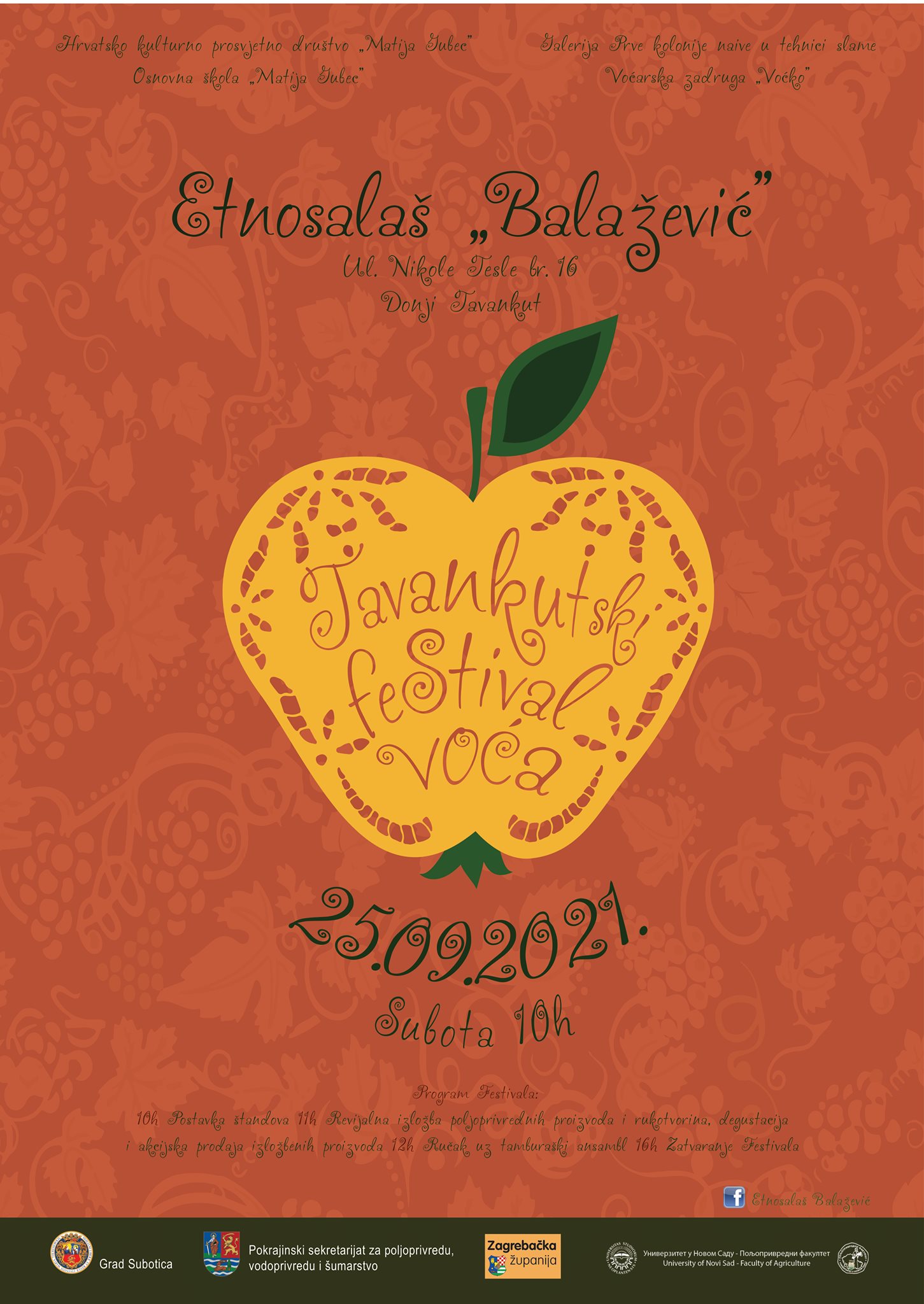 plakat Tavankutski festival voća