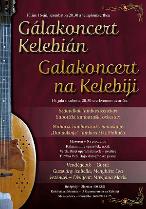 Gala koncert Kelebija2016 plakat