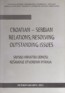 Srpsko-hrvatski odnosi: rešavanje otvorenih pitanja