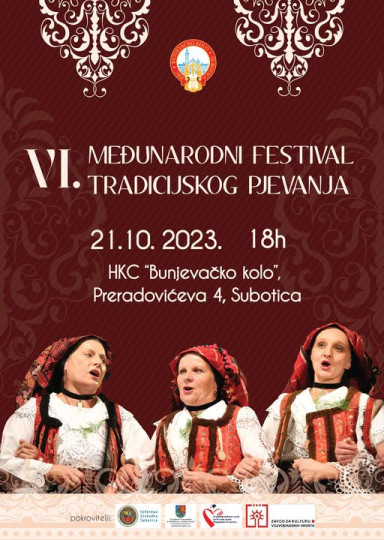 Javni poziv za sudjelovanje na VI. Međunarodnom festivalu tradicijskog pjevanja