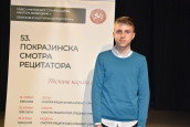Ivan Huska dobitnik Zlatne diplome na Pokrajinskoj smotri recitatora u Sečnju