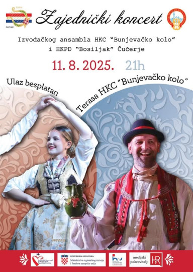 Zajednički koncert HKC Bunjevačko kolo i HKPD Bosiljak iz Čučerja