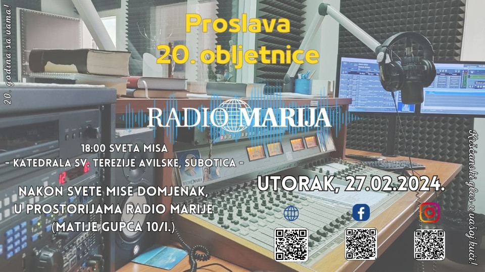 Dvadeseta obljetnica Radio Marije u Srbiji