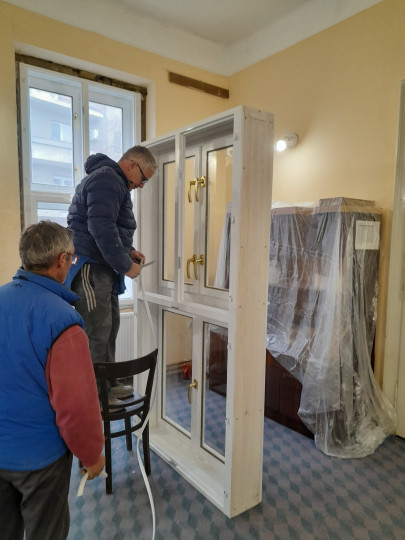 Radovi na obnovi Hrvatskog doma u Somboru