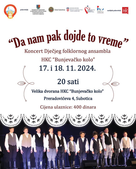 Koncert Da nam pak dojde to vreme - nedjelja