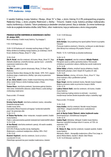Konferencija: Modernizam u Bačkoj