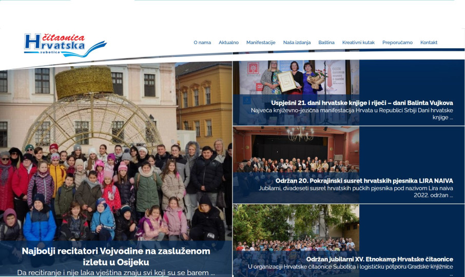 Nova mrežna stranica Hrvatske čitaonice