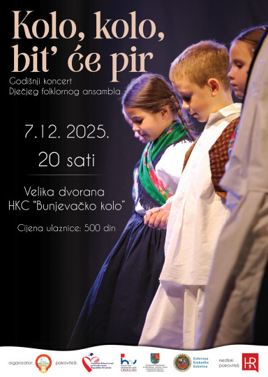 Godišnji koncert Dječjeg folklornog ansambla HKC-a Bunjevačko kolo